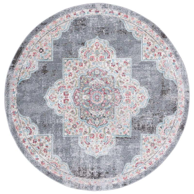 Dostie Phoenix Performance Oriental Rug, Round 6'7"