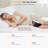 Owlprince Memory Foam Knee Pillow for Side Sleepers, Ergonomic Positioner Leg Pillow, Sciatica Pain Relief for Women Pregnant Seniors, Black