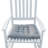 Wooden Porch Rocker Chair  WHITE, Without Mat