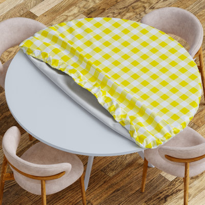 Vinyl Picnic Fited Tableclth Round