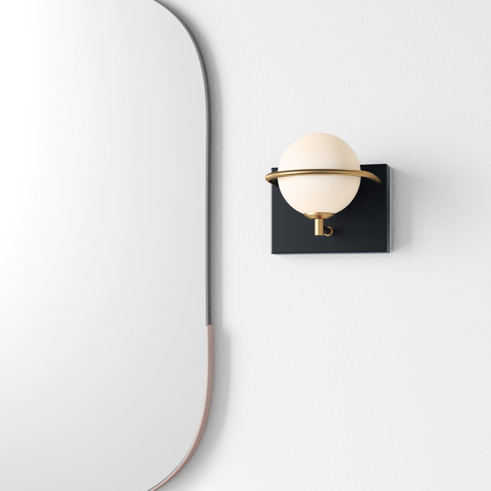 Bertram Single Frosted Dimmable Vanity Light