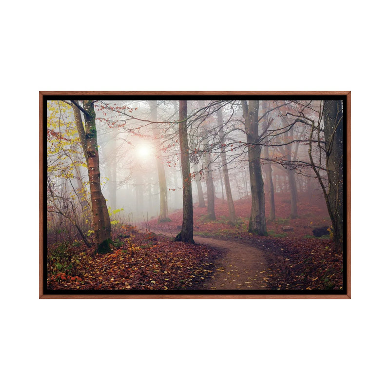 Autumn Sun by Leif Londal - Floater Frame Print on Canvas