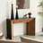 Black Solid Wood Freestanding Fireplace
