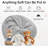 Cooling Bean Bag Cover for Hot Summer (No Filler), Giant Bean Bag Chairs for Stuffed Animals Storage(Grey, 4FT)-147654975-150310941