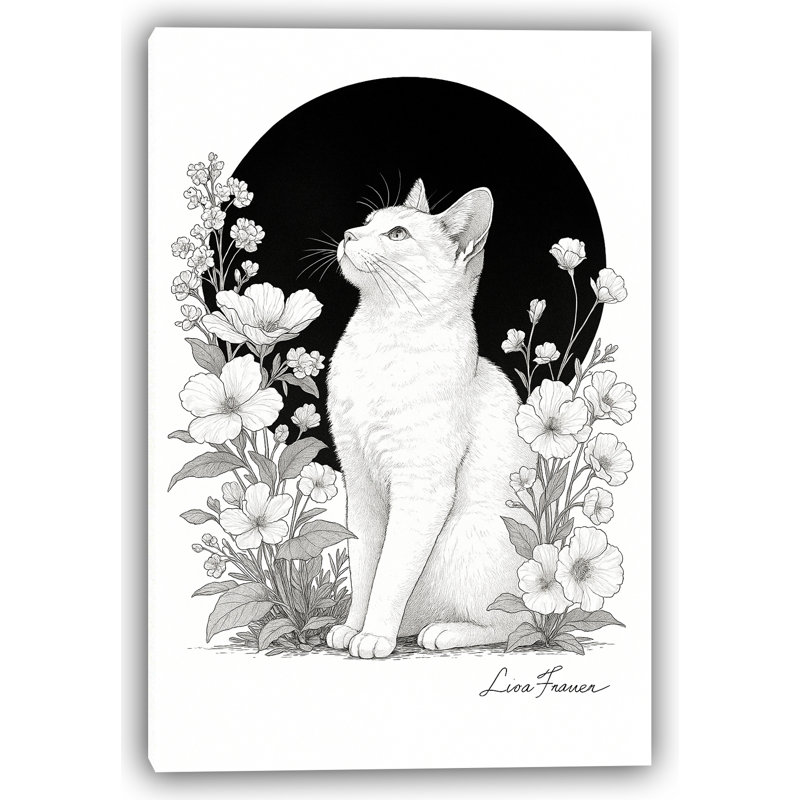 Art mural sur toile Moonlit Muse, 24" H x 16" W