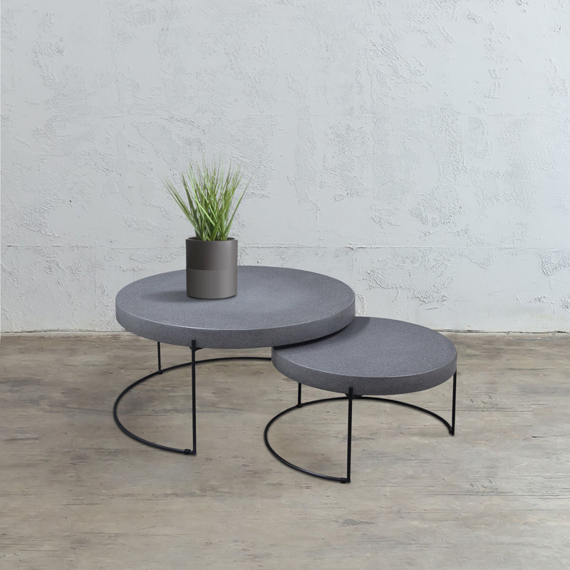 Volterra Large Round Nesting Coffee Tables