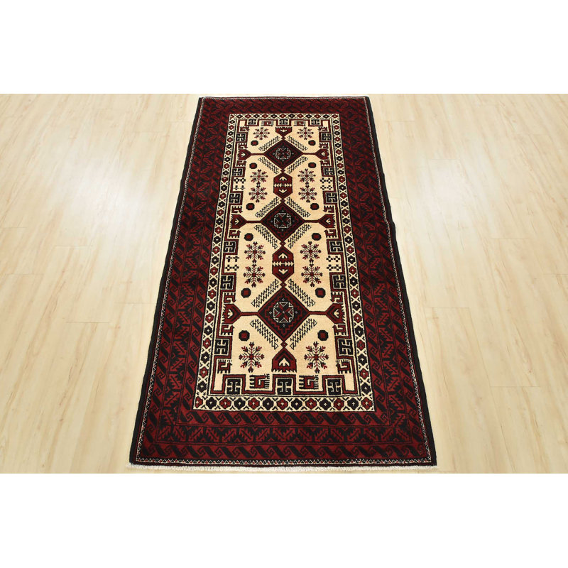 Tapis blanc unique de 3 pi 5 po x 6 pi 10 po