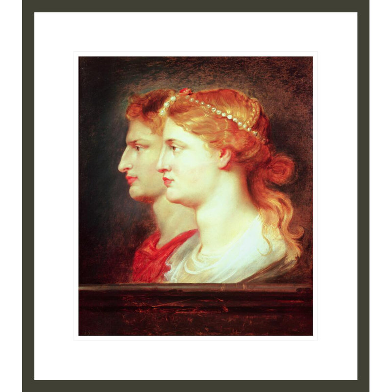 Tiberius (42BC-37AD) et Agrippina par Peter Paul Rubens - impression giclée encadrée, 20.03" H x 17.75" W