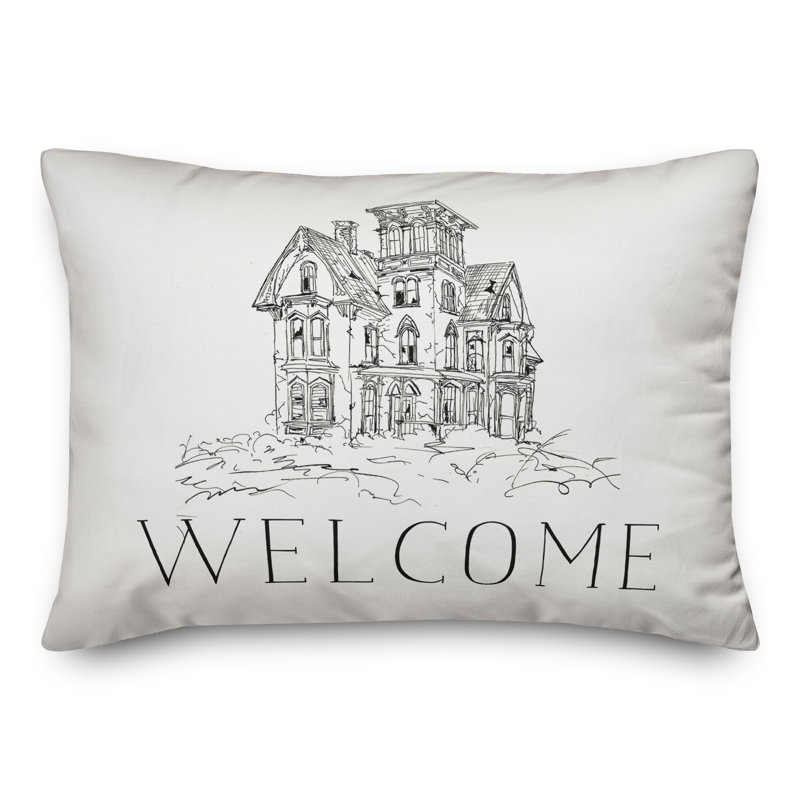  Housse de coussin rectangulaire et insert Drawn Haunted