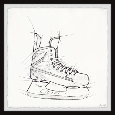 Boomberry Ice Hockey Skates Framed Print