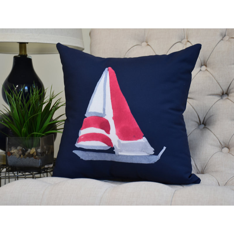 Housse et insert de coussin carré Nantucket, Bleu marine, 20 po x 20 po