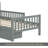 Wood Platform Bed With Guardrails On Both Sides And Two Storage Drawers,-1462259245-1462259244