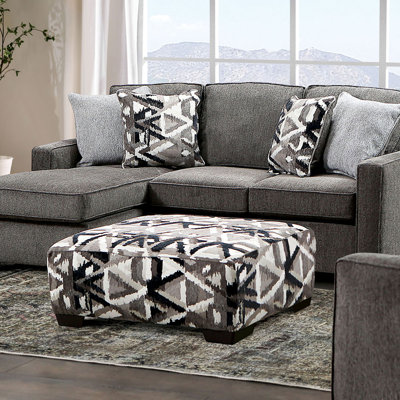 Repose-pieds carré de style contemporain