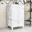 Meuble-lavabo autoportant simple avec lavabo en céramique, grande armoire de rangement et porte à fermeture en douceur-1666346227