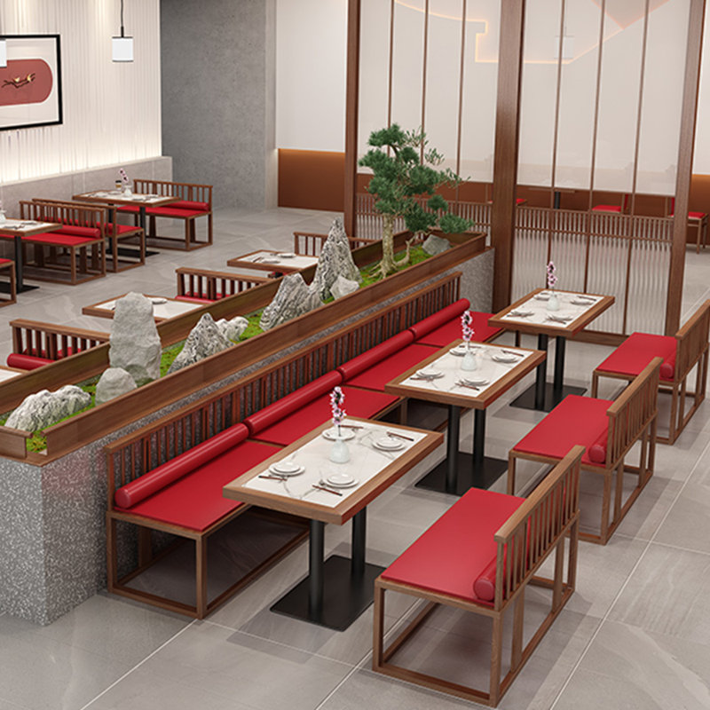 Chinese Light Luxury Restaurant Bench Upholstered Bench