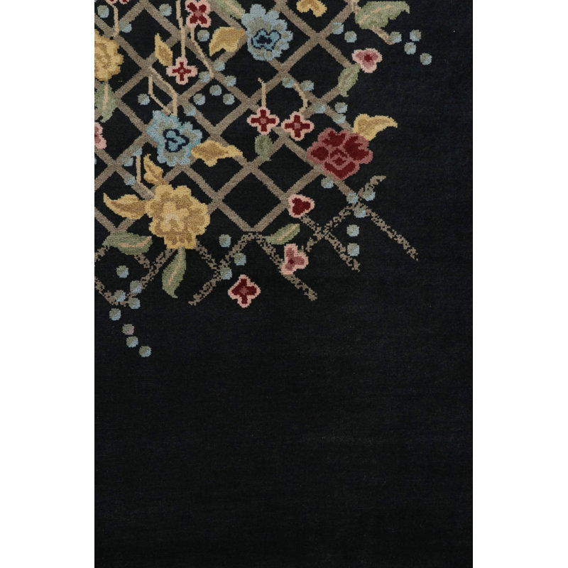 One-of-a-Kind Hand Knotted Area Rug, Rectangle 8'10" x 11'6"