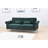 Twin 85'' Velvet Futon And Mattress-1941584129