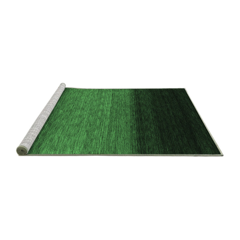 Washable Abstract Indoor Rug, Round 5'