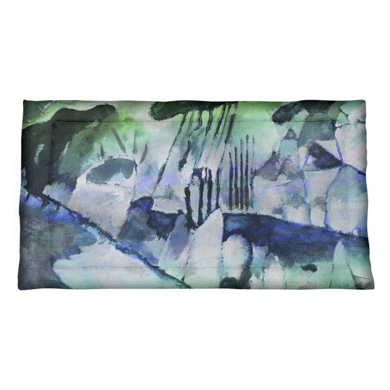 Taie décorative Wassily Kandinsky, Grand, Microfibre, Vert