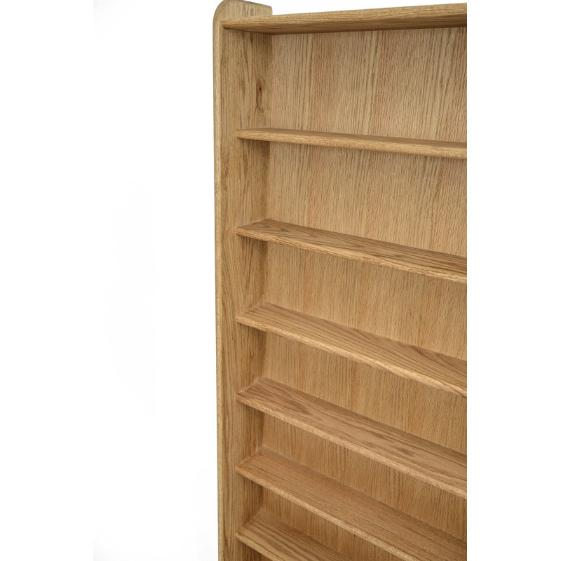 Support DVD / VHS en bois de style tablette - Série 07, Foncé, H 65,5 po x l 35 po x P 7,25 po