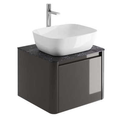 1397cm Single Bathroom Vanity Base Only in White