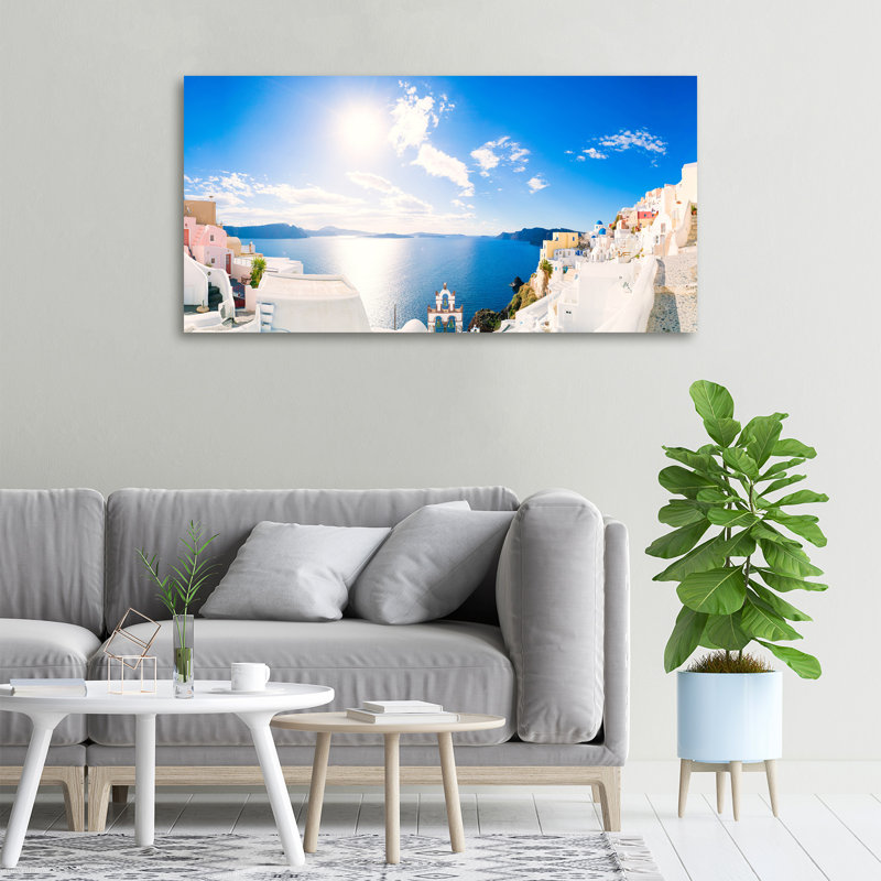 Santorini Greece - Wrapped Canvas Print