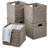 Hyacinth Storage Baskets, 5 Multipurpose Collapsible Organizers w/ Inserts-1962364154-1962364032