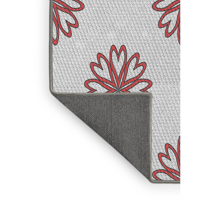 Tapis brun/blanc cassé tissé à la machine, Rectangle 7 pi x 9 pi