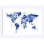 «Watercolor Map Of The World Map, Blue» par Michael Tompsett, impression sur toile-31920906-73552240-73552246