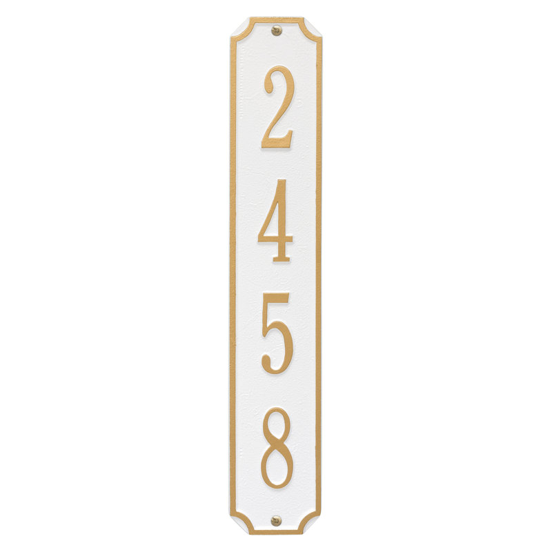 1-Line Wall Mount, White / Gold, Yes
