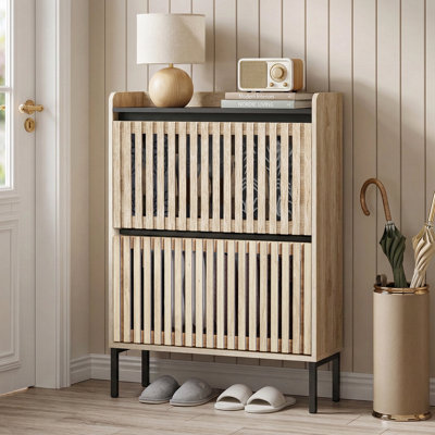 16 Pair Shoe Storage Cabinet