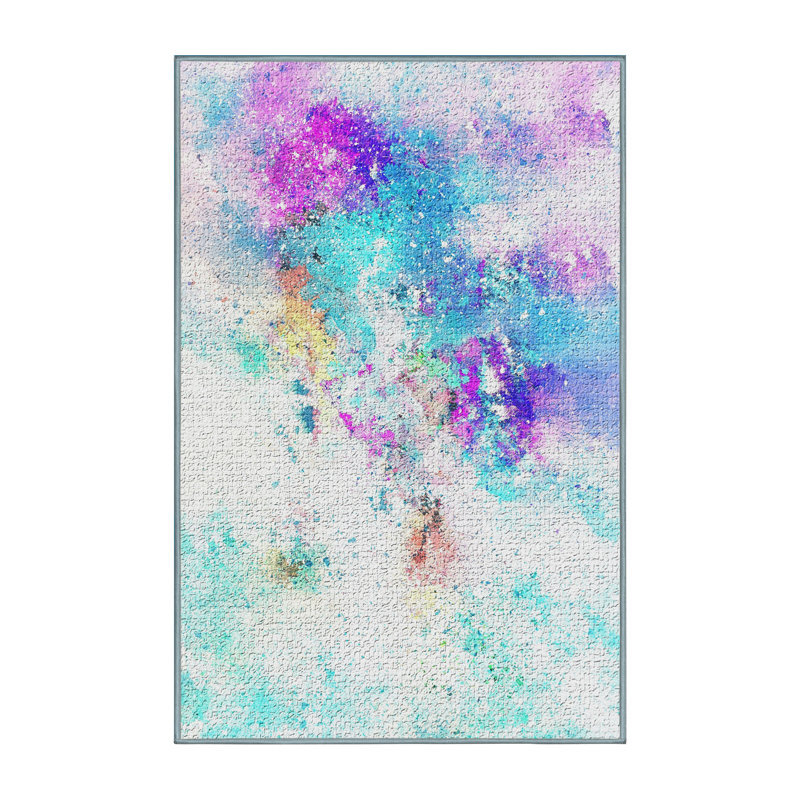 Abstract Indoor Rug, Rectangle 4' x 6'
