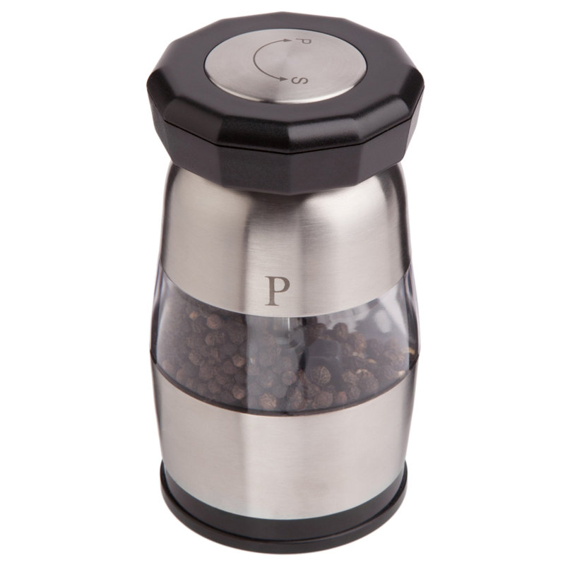 Stainless Steel Dual Chamber Salt and Pepper Grinder