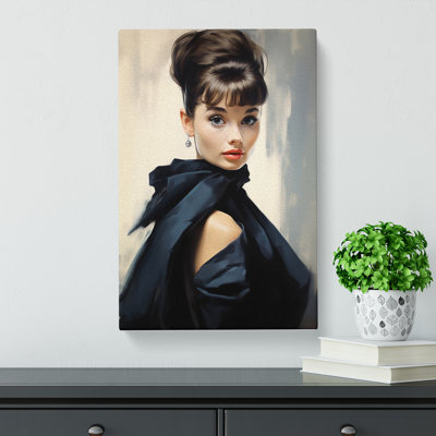 Audrey Hepburn Classicism No.2 - Wrapped Canvas