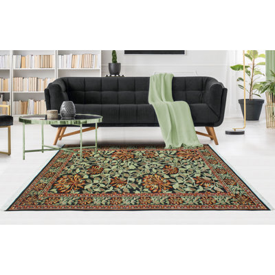 Pak-Persian Rashida Black Rug