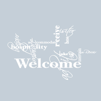 Text & Numbers Non-Wall Damaging Wall Decal