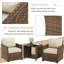 7‑Piece Patio Conversation Set With Two Tables, Outdoor Furniture For Garden, Backyard And Deck