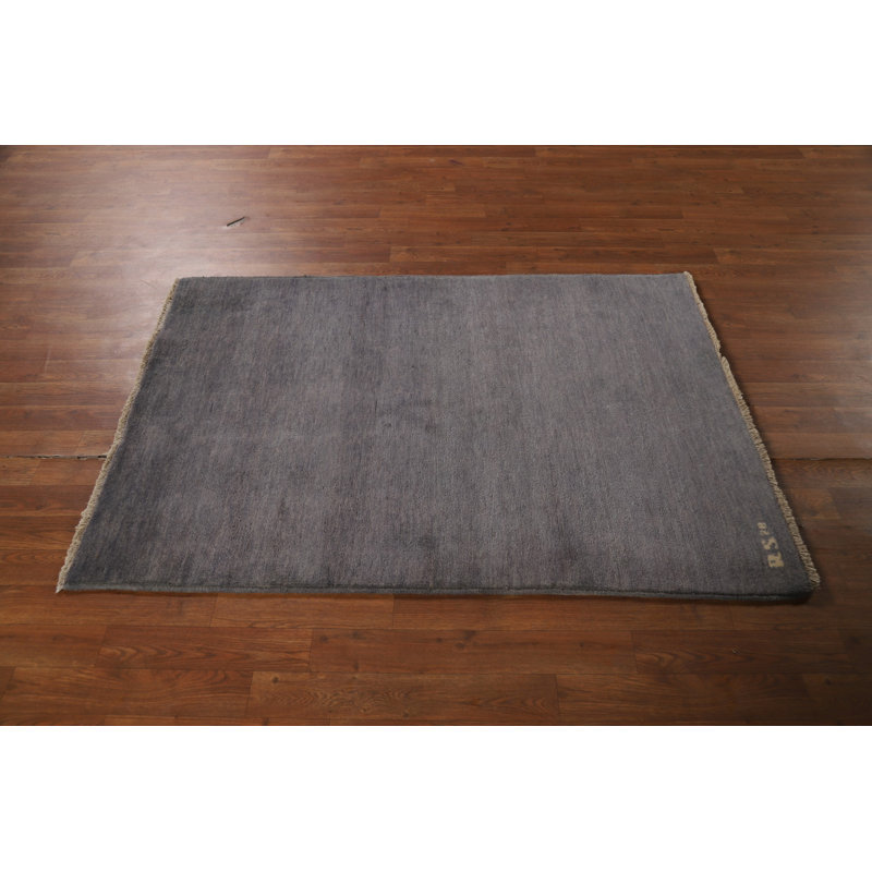 Tapis gris / bleu Gabbeh