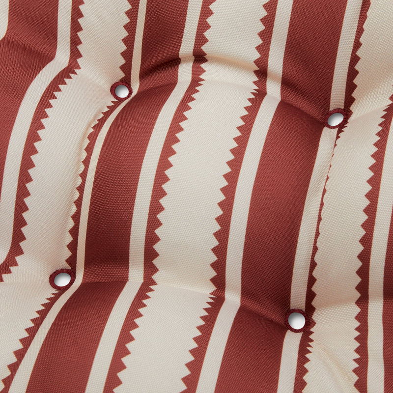 Bergholt Patio Seat Cushion, 19in. W, Brick Sedona Stripe