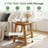 2-Tier Solid Wood End Table