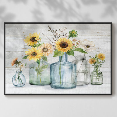 Sunflower Extravaganza, reproduction d'art sur toile