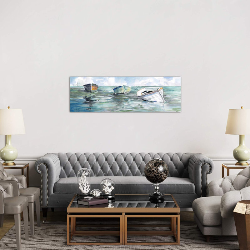 Caught at Low Tide I by Carol Robinson - Wrapped Canvas Panoramic Painting Print, 152.4 cm H x 50.8 cm W x 3.175 cm D