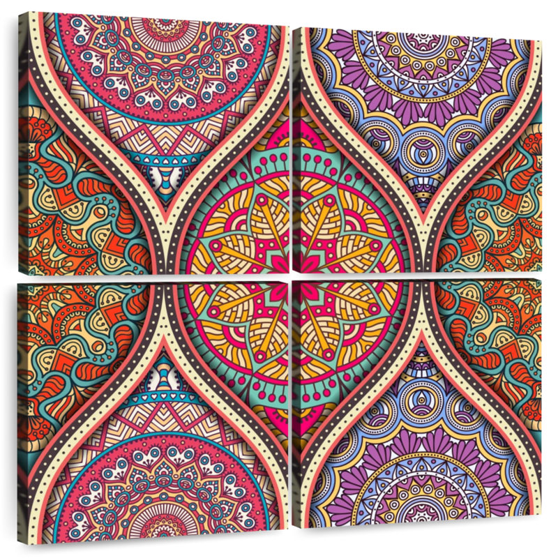 Ornement floral Kerner, H 74 po x l 74 po
