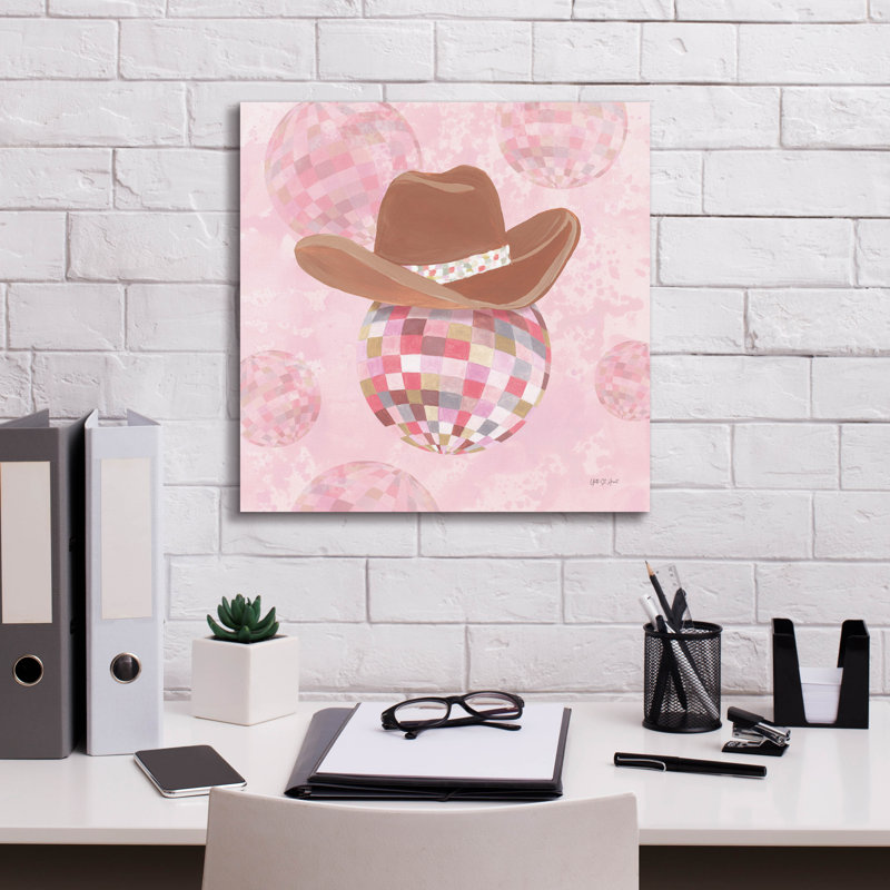 "Epo Graffiti" Disco Cowgirl 2 "par Yvette St. Amant, art mural sur toile, H 18 po x l 18 po x P 0,75 po