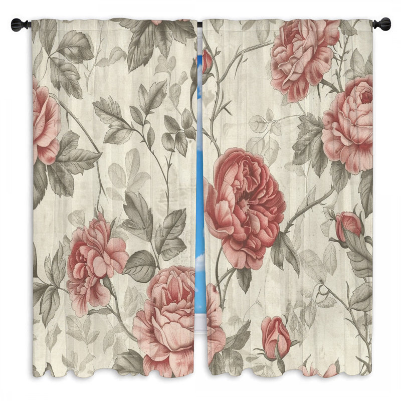 Paire de rideaux obscurcissant en polyester Riesman, L 40 po x L 52 po