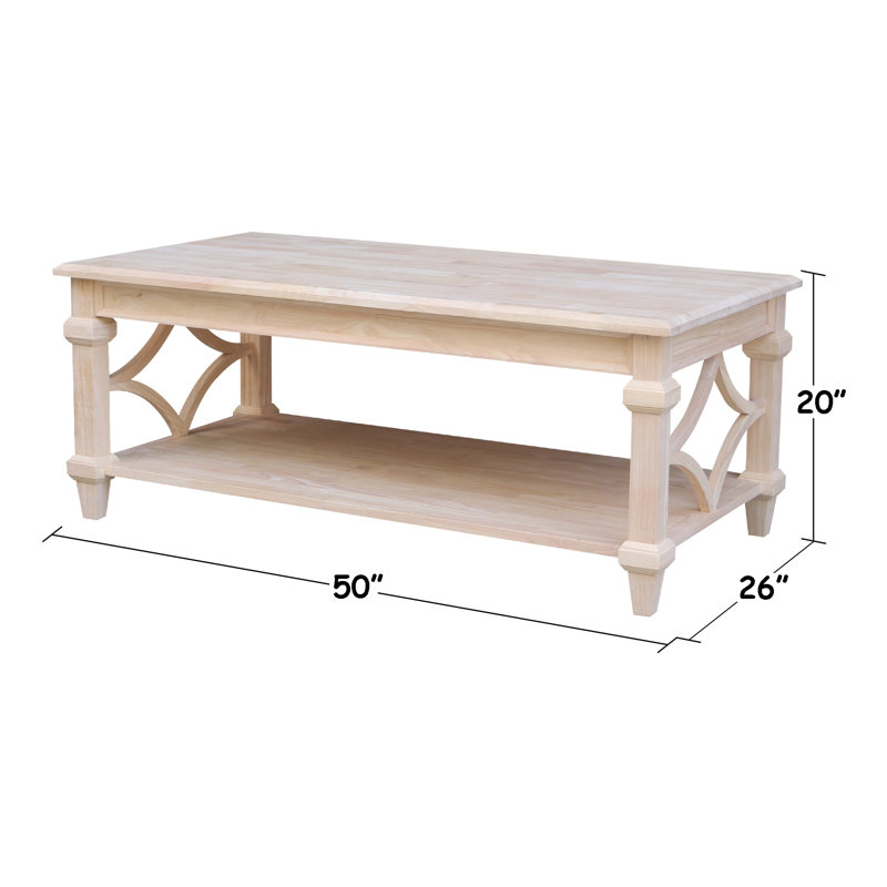 Anirvin Solid Wood Coffee Table