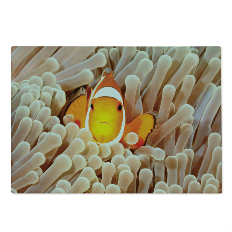 Planche à découper Ambesonne Ocean Bali Bali - poissons orange grand format