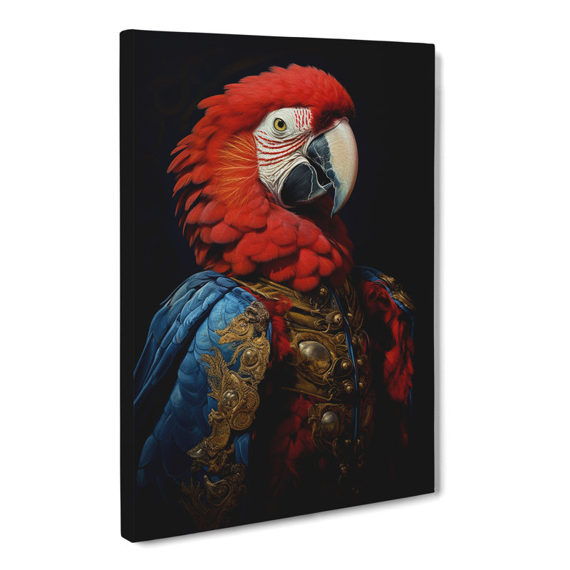 Parrot Gothic - Wrapped Canvas, 50cm H x 35cm W x 3cm D
