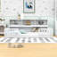 Lit en bois avec tablettes de rangement et garde-corps-691926101-691926103