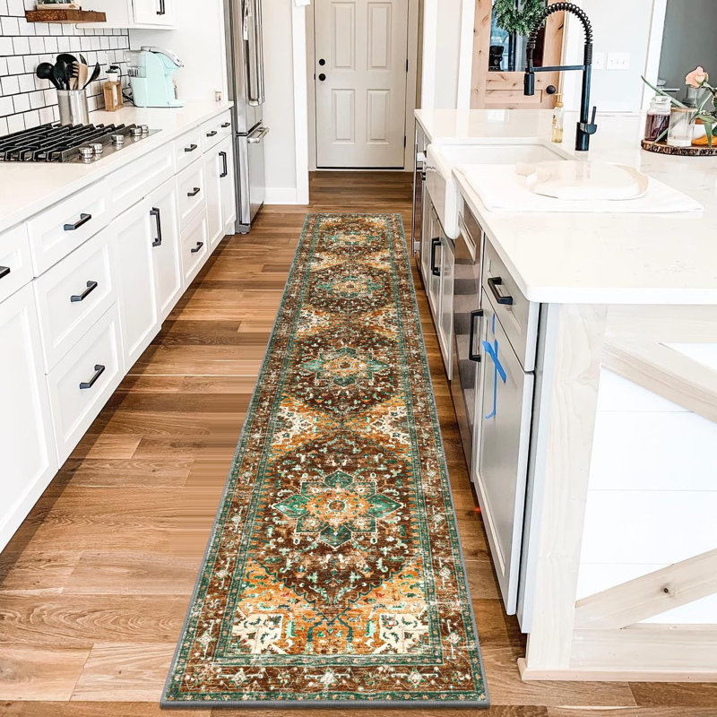 Tapis de couloir de cuisine Boho, Tapis de couloir 2 pi x 10 pi